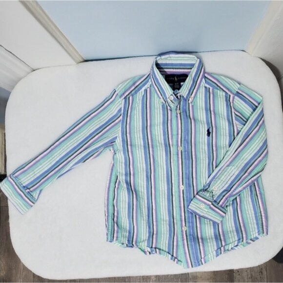 Ralph Lauren set of 2 boys long sleeve button down shirts sz 3T - Picture 10 of 15